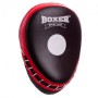 Лапа вигнута шкіряна (2шт) Boxer Еліт 2012-01 розмір 23х19х4,5см Black-Red