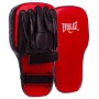 Лапа прямая удлиненная кожаная (2шт) Everlast Heroe 0002 размер 42x23x5,5см Black-Red