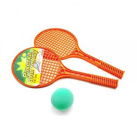 Помаранчеві ракетки для тенісу з м'ячиком ЮНІКА