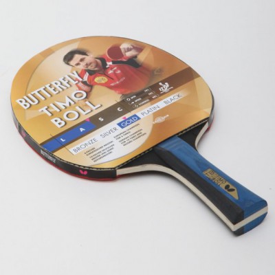 Ракетка для настільного тенісу 1 штука BUTTERFLY 85021 /2 TIMO BOLL GOLD (деревина, гума)