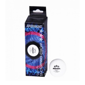 М'ячики для настільного тенісу Donic 3*, 3шт, білий