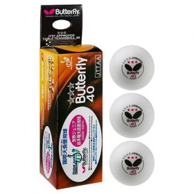 М'ячі для настільного тенісу Butterfly 3*star (3 шт.)
