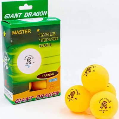 М'ячі для настільного тенісу Giant Dragon 6 шт код: MT-5693