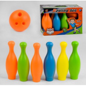 Боулінг YG 21 D (18/2) 6 кегль, куля, 24см, в коробці