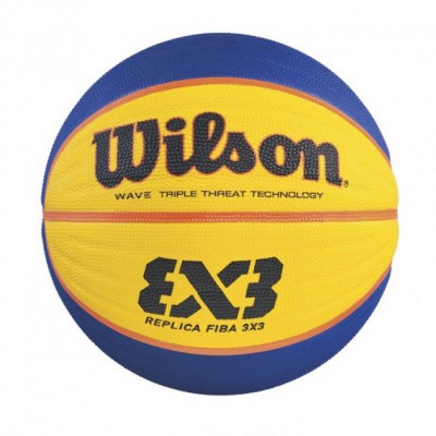 М'яч баскетбольний Wilson FIBA ​​3X3 MINI RBR BSKT 2020 №3 Синій/жовтий WTB1733XB2020