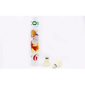 Волани для бадмінтону пір'яні (12 шт) COKA BD-6