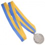 Нагородна спортивна медаль зі стрічкою FAME d50 мм (2 місце срібло) C-3173