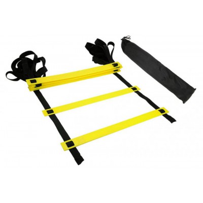 Координаційна сходи EasyFit 6 м товщина ступенів 4 мм (швидкісна доріжка для тренування швидкості) жовта