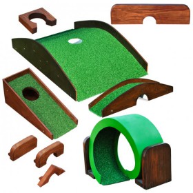 Комплект перешкод №9 для міні-гольфу МОРЕ ПОЗИТИВ коричневий 1209