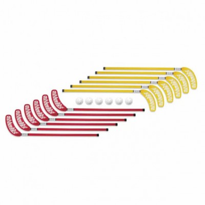 Набір для флорболу Unihoc Set Original 12+6 (51700) Red/Yellow