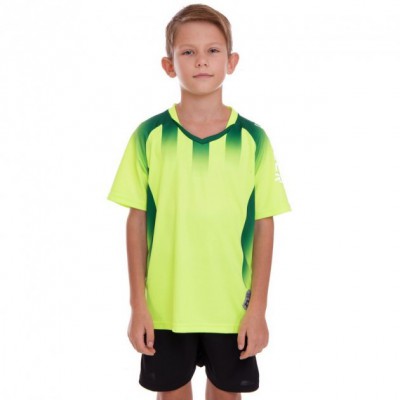 Форма футбольна дитяча Zelart 8831B розмір 2XS зріст 130-140см Neon Green-Black