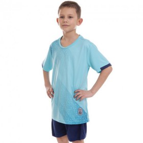 Форма футбольна дитяча Zelart 8827B розмір S зріст 150-155см Blue-Deep Blue