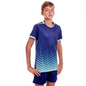 Форма футбольна дитяча Zelart Lingo 8622B розмір S зріст 155-160см Deep Blue-Mint