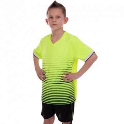 Форма футбольна дитяча Zelart 8821B розмір 2XS зріст 130-140см Neon Green-Black
