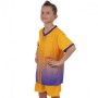 Форма футбольна дитяча Zelart 8826B розмір XS зріст 140-150см Yellow-Purple