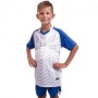 Форма футбольна дитяча Zelart Lingo 8601B розмір 3XS зріст 125-135см White-Blue