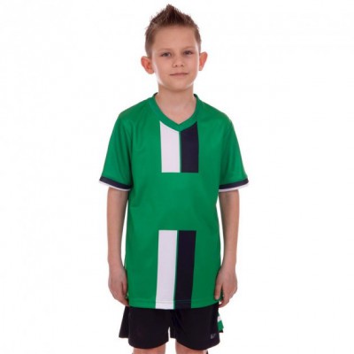 Форма футбольна дитяча Zelart 2001B розмір 30 зріст 150-155см Green-Black