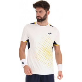 Футболка для тенісу Lotto TOP IV TEE 1 біло-темно-синя L 217340/1Q5