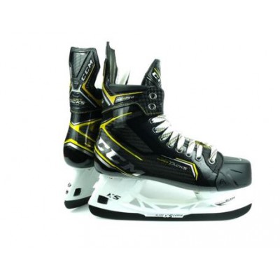 Ковзани CCM SUPER TACKS AS3 PRO SR дорослі, Розмір 8.5 D (42.5), чорний/жовтий, AS3PRO-85D