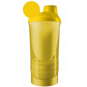 Шейкер спортивний ShakerStore Wave + з 2-ма контейнерами Жовтий (FO83Wave+Yellow)