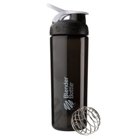 Спортивна пляшка-шейкер Blender Bottle SportMixer Sleek Promo 820 мл Black