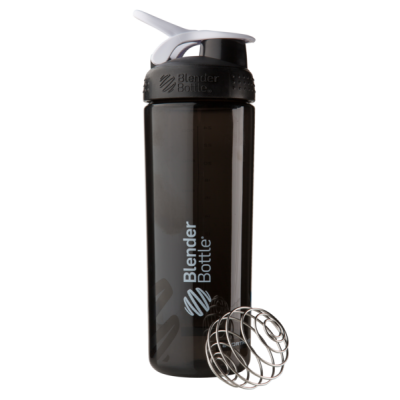 Спортивна пляшка-шейкер Blender Bottle SportMixer Sleek Promo 820 мл Black