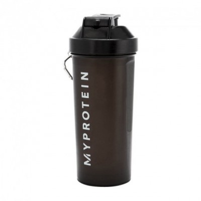 Шейкер спортивний MyProtein Shaker with metall bal 700 ml чорний