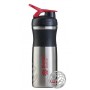 Спортивна пляшка-шейкер BlenderBottle SportMixer Stainless Steel Red 820мл (з нержавіючої харчової сталі)