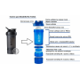 Шейкер спортивный BlenderBottle ProStak 650ml с 2-мя контейнерами Black (ORIGINAL)