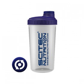 Шейкер Scitec Classic, 700 мл - прозорий з синьою кришкою