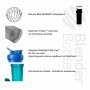 Шейкер спортивний BlenderBottle ProStak 22oz/650ml з 2-ма контейнерами Grey (Original)