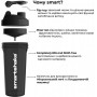 Шейкер спортивний Smartshake Lite 1000ml Glossy-Black