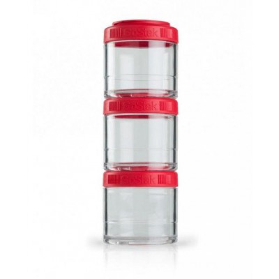 Контейнер спортивний BlenderBottle GoStak 3 Pak Red