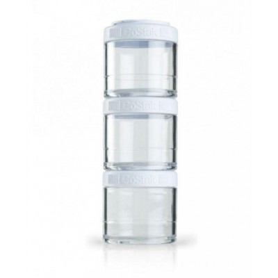 Контейнер спортивний BlenderBottle GoStak 3 Pak White (ORIGINAL) (VZ55GS 3Pak White)