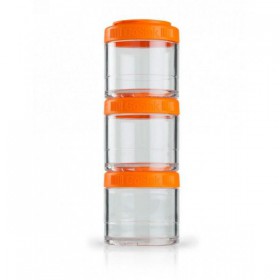 Контейнер спортивний BlenderBottle GoStak 3 Pak Orange, Original (145183)