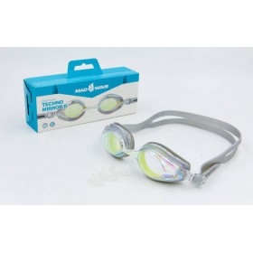 Окуляри для плавання MadWave TECHNO MIRROR II M042803 Матеріал: Силікон, полікарбонат Колір: Срібний