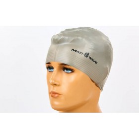 Шапочка для плавания MadWave SOLID SOFT M056502 серый