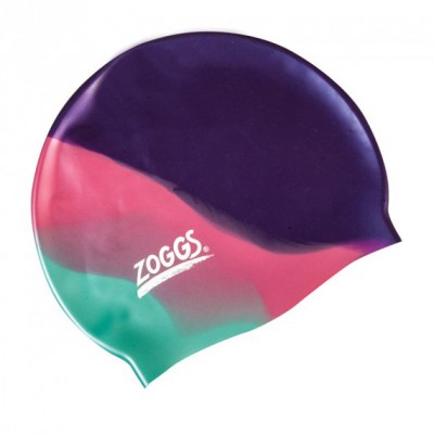 Шапочка для плавання Zoggs Silicone Junior Cap Plain універсальний Purple/Pink/Teal (300634PPT)