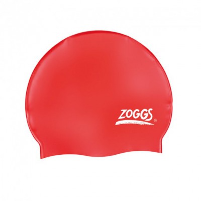 Шапочка для плавання Zoggs SILICONE CAP PLAIN для дорослих Червоний (300604RED)