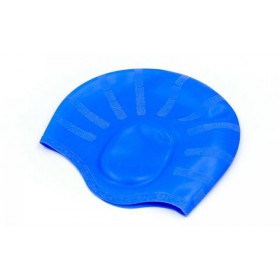 Шапочка для плавання Swim c об'ємними вушками для довгого волосся Onesize Blue-Navy