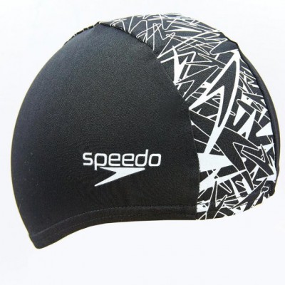 Шапочка для плавання SPEEDO BOOM (лайкра, нейлон, чорний-білий)