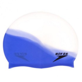 Шапочка для плавания Nover Белый с синим NVR-105