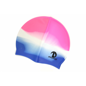 Шапочка FROM FACTORY BBS для плавання силіконова Рожево-блакитний
