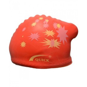 Шапочка для плавання Sprinter KW жіноча для довгого волосся силікон red