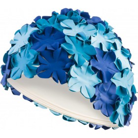 Шапка для плавання Aquaspeed BLOOM 5707 Синя, Блакитна (5908217657077)