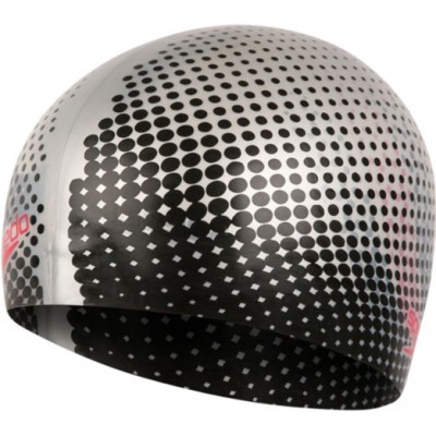 Шапочка для плавання Speedo Rev Moud Silc Cap Au Silver/Black (8-09337D668) (5053744485621)