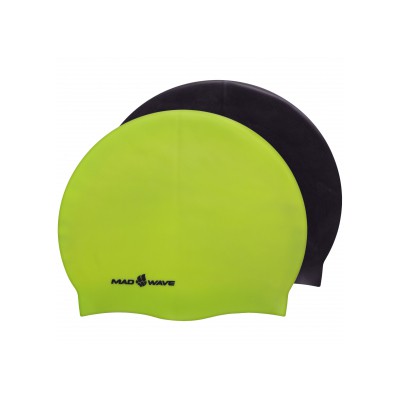 Шапочка для плавання MadWave REVERSE CHAMPION M055001 силикон black/light green