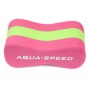 Колобашка для плавання Aqua Speed Junior 3 layers Pullbuoy 20 x 8 x 10 cм 6779 Рожева із зеленим (149-03)