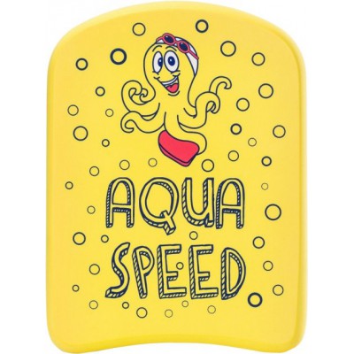 Дошка для плавання Aqua Speed Kiddie Kickboard Octopus 31 x 23 x 2.4 cм 6897 Жовта (186-octopus)