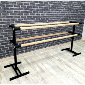 Балетний станок переносний двосторонній чорний оксамит 2000мм